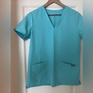 Figs Women's Top in Light Blue